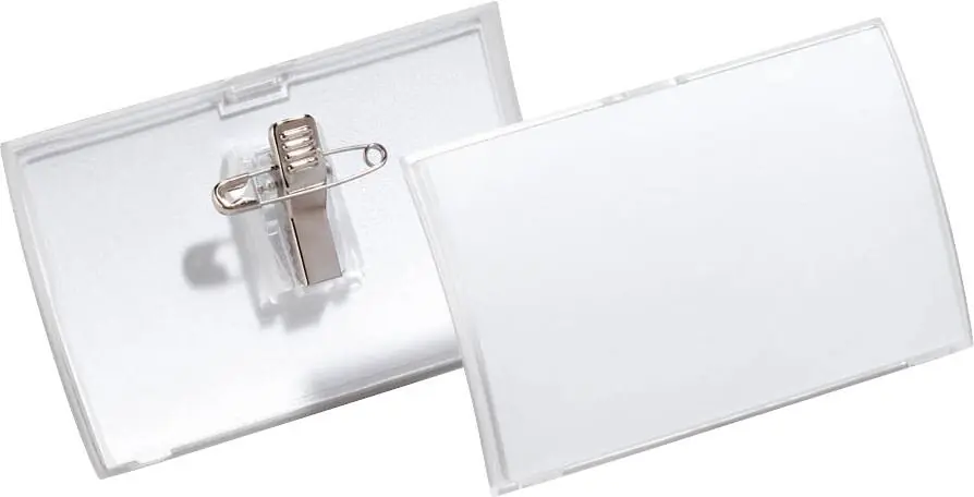Ab Werk DURABLE Click-Fold Namensschilder Kombiklemme 10,2 x 12,3 x 25,2 cm PP (Polypropylen) 25 Stück
