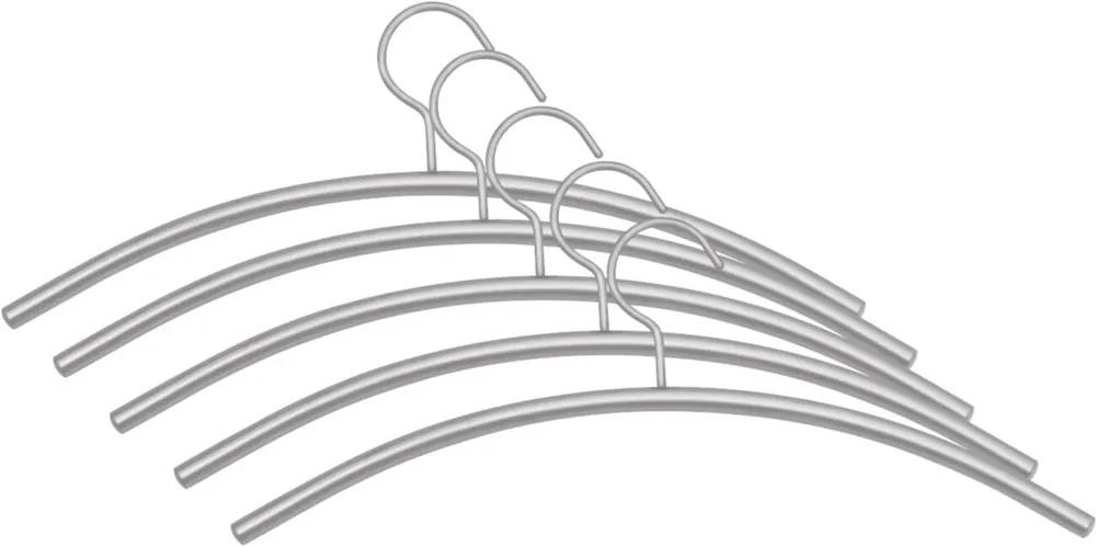Kerkmann Kleiderbügel 6219 Silber 460 x 100 mm 5 Stück Handgefertigt
