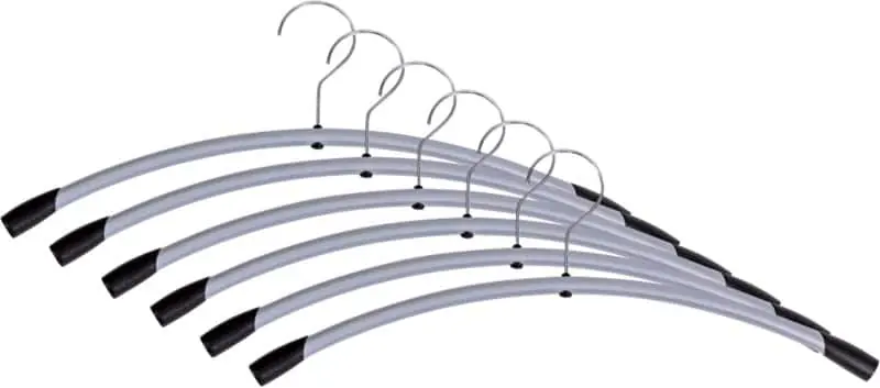 Alba Kleiderbügel Grau, Schwarz 450 x 220 mm 6 Stück Direkt Vom Hersteller