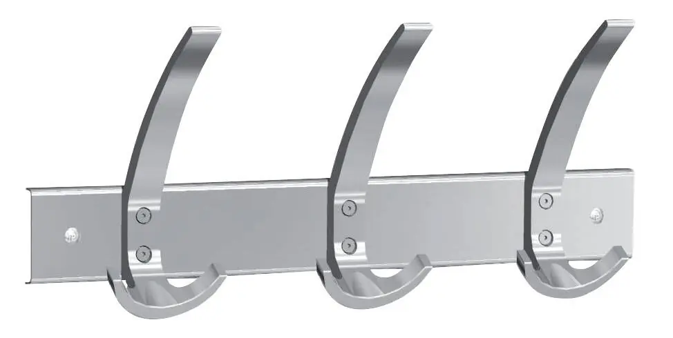 Kerkmann Garderobenständer 3 Haken Silber Limited Edition