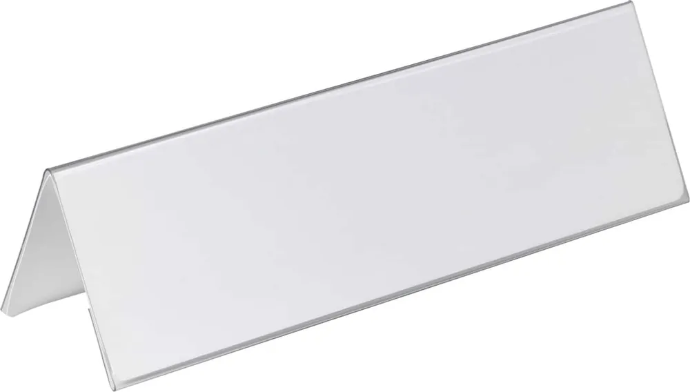 Markenware DURABLE Tischnamensschild 21 x 29,7 x 10,5 cm PVC (Polyvinylchlorid) Transparent 25 Stück