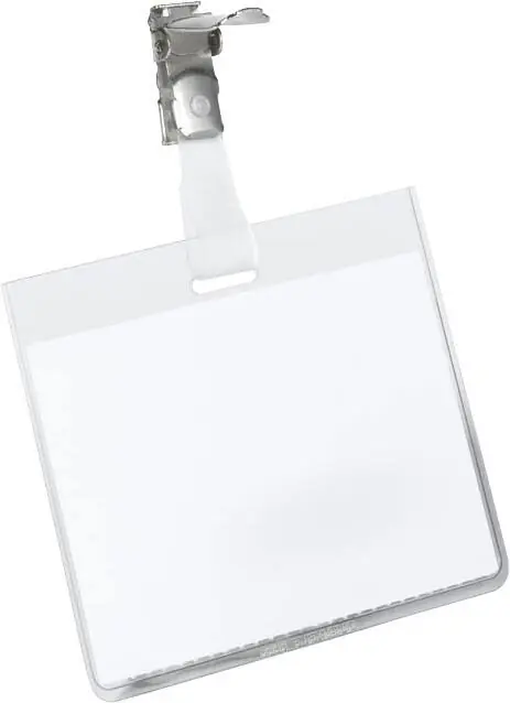 DURABLE Namensschilder Clip 6 x 9 cm Kunststoff 25 Stück Begrenztes Angebot