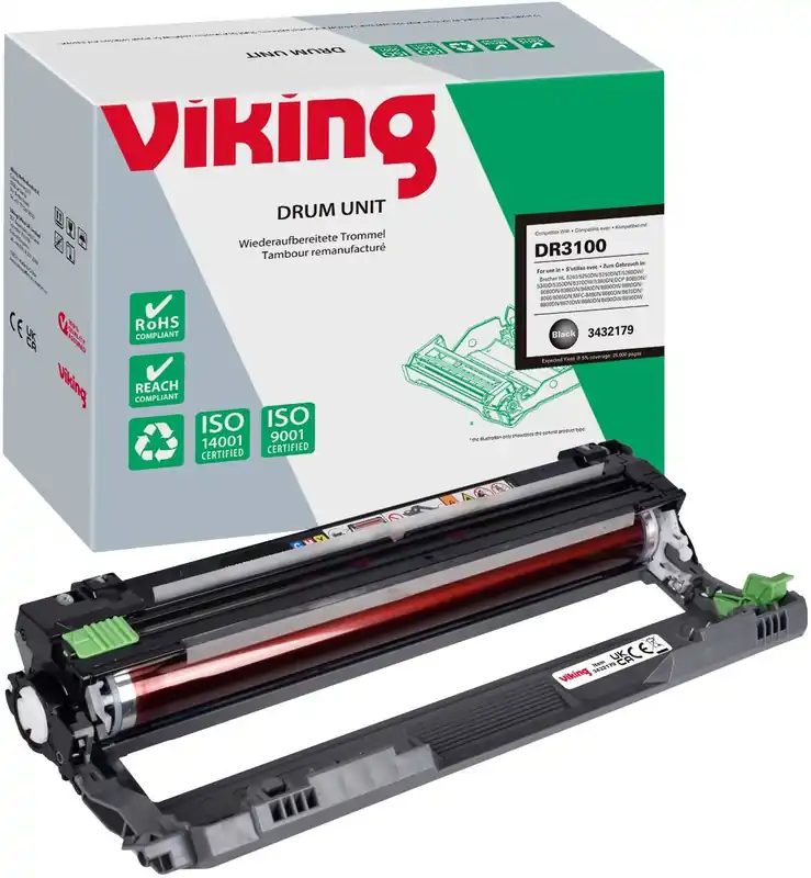 Letzte Chance Viking DR-3100 Kompatibel Brother Trommel Schwarz