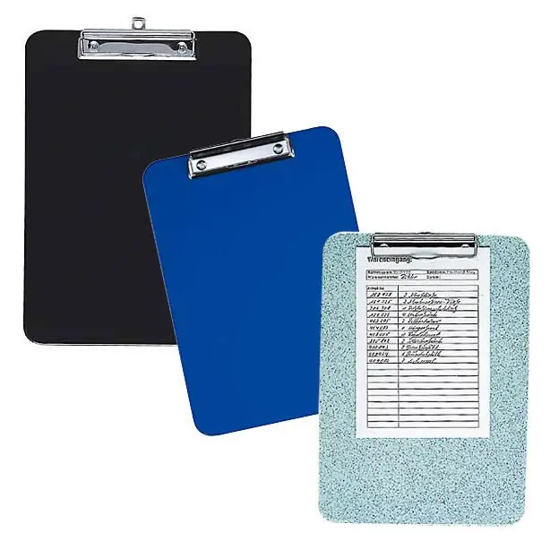 Zertifiziert WEDO Klemmbrett DIN A4 blau