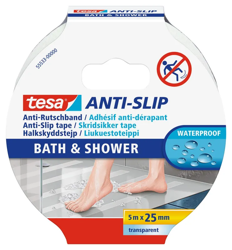 tesa Anti-Rutsch-Band 25 mm x 5 m transparent Must-Have