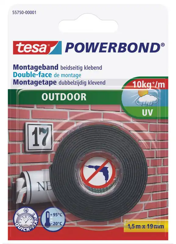 Highlight tesa doppelseitiges Klebeband 19 mm x 1.5 m grün