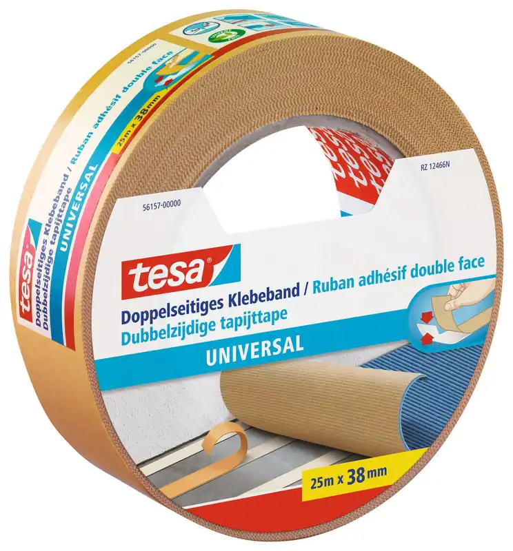 tesa doppelseitiges Klebeband 38 mm x 25 m weiß Preisknaller