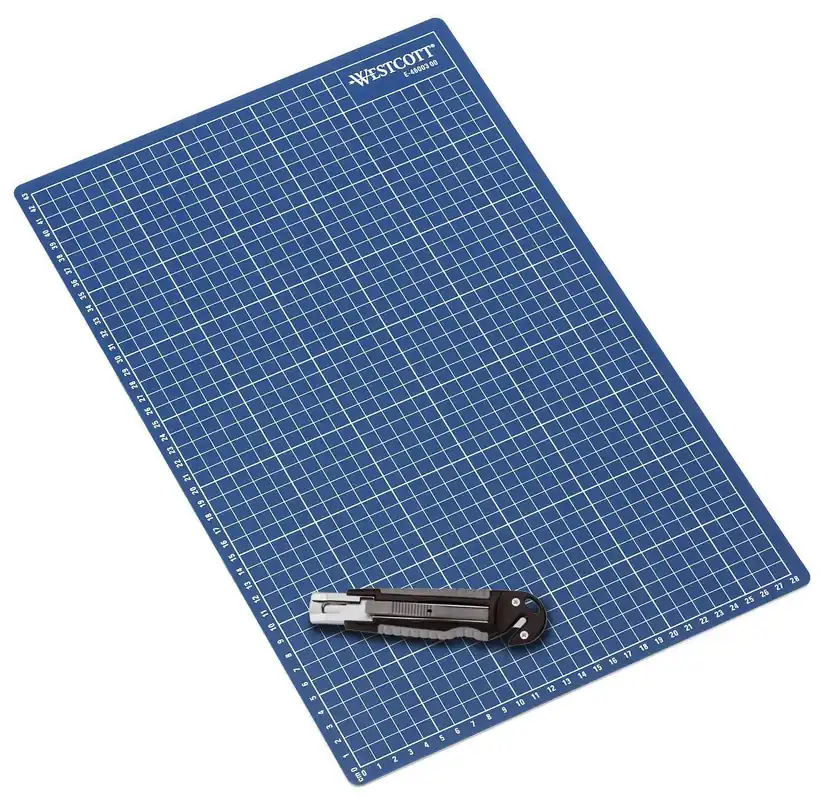 Preisknaller WESTCOTT Schneidematte 45,0 x 30,0 cm blau