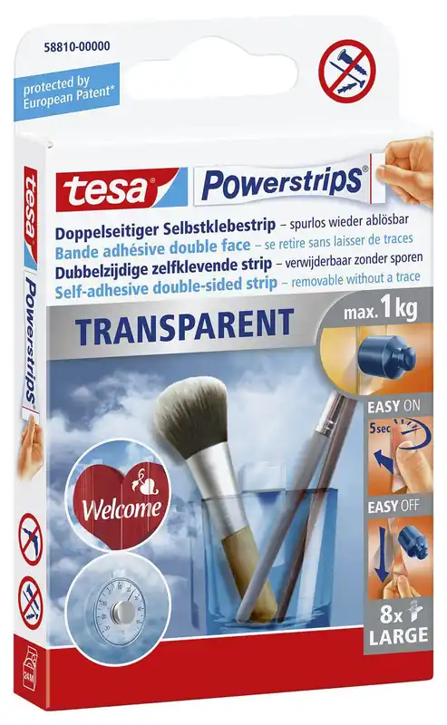 tesa Klebestreifen 2 cm x 5 cm transparent    1 Pack = 8 St. Handgefertigt