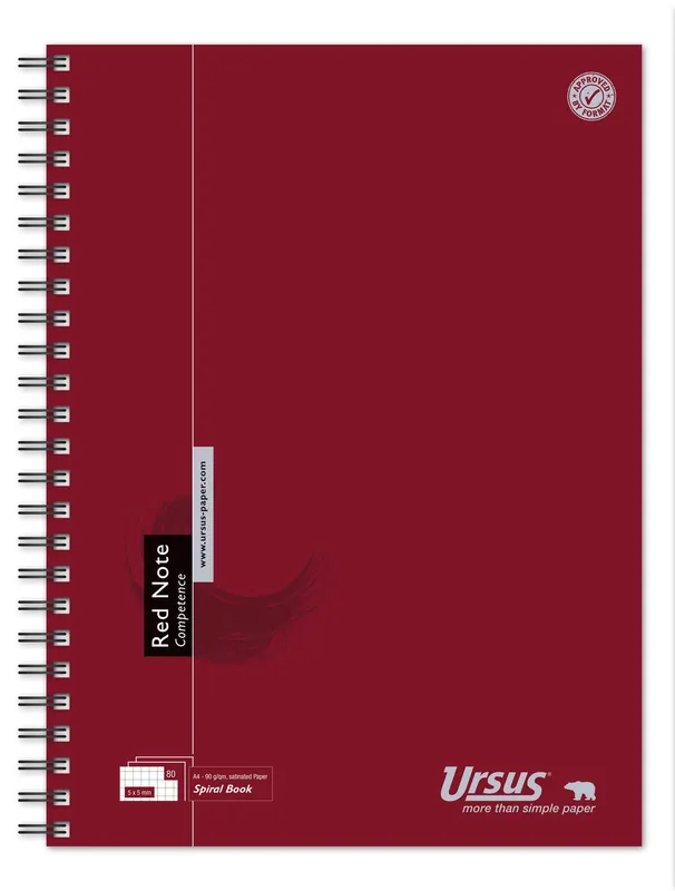 Zertifiziert Ursus Collegeblöcke DIN A4 kariert    1 Pack = 5 Blöcke