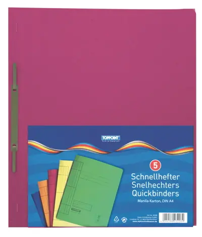 10 (2x 5) Manila Karton Schnellhefter DIN A4 Hefter 250g/m² Nur Heute